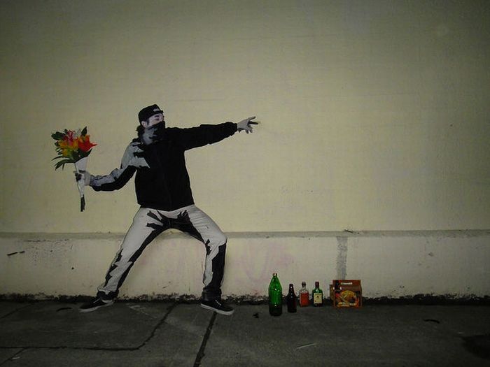 Человек граффити